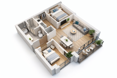 2-Bedroom Apartments in New Projects from Developers