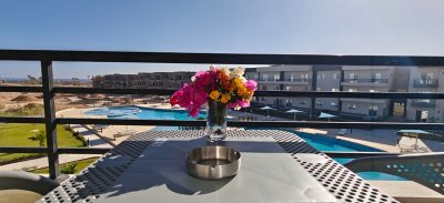 Fully furnished studio with frontal sea view in Panorama View, Sahl Hasheesh