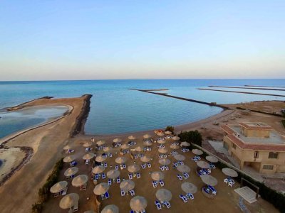 Ready studio with sea view and private beach